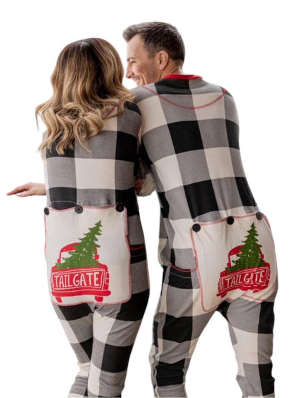 Lazy One Tailgate Adult Onesie Flapjack Holiday Plaid Unisex Size Medium NEW